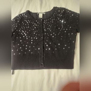 A black button top